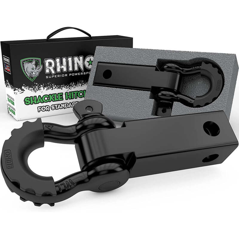 Shackle Hitch Receiver with D-Ring by Rhino USA